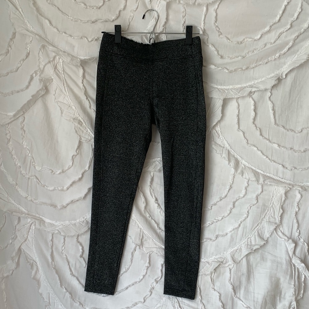 loft sparkly silver pants! perfect for new years!